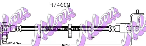 спирачен маркуч KAWE H7460Q