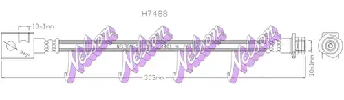 спирачен маркуч KAWE H7488