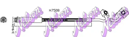 спирачен маркуч KAWE H7508