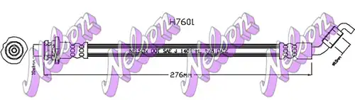 спирачен маркуч KAWE H7601