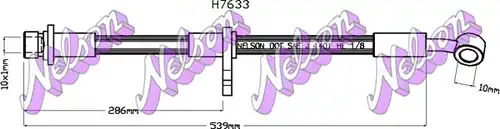 спирачен маркуч KAWE H7633