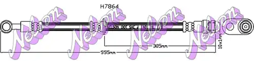 спирачен маркуч KAWE H7864