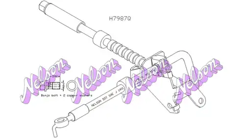 спирачен маркуч KAWE H7987Q