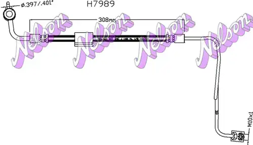 спирачен маркуч KAWE H7989