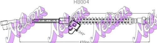 спирачен маркуч KAWE H8004