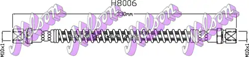 спирачен маркуч KAWE H8006