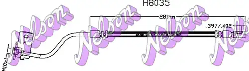 спирачен маркуч KAWE H8035