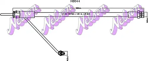 спирачен маркуч KAWE H8044