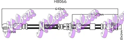 спирачен маркуч KAWE H8066