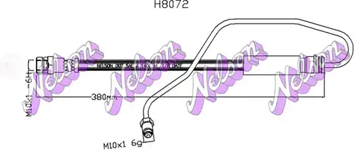 спирачен маркуч KAWE H8072