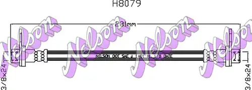 спирачен маркуч KAWE H8079