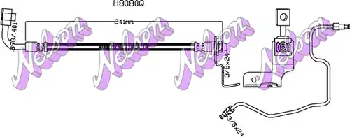 спирачен маркуч KAWE H8080Q