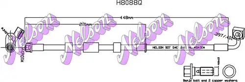 спирачен маркуч KAWE H8088Q