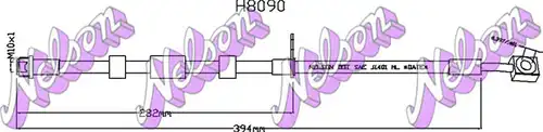 спирачен маркуч KAWE H8090