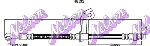 спирачен маркуч KAWE H8103