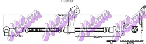 спирачен маркуч KAWE H8103Q