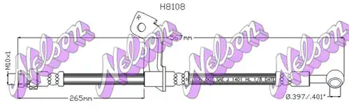 спирачен маркуч KAWE H8108