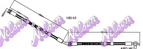 спирачен маркуч KAWE H8142