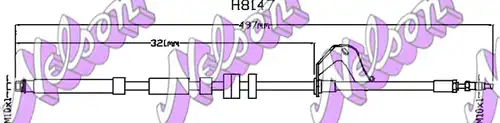 спирачен маркуч KAWE H8147