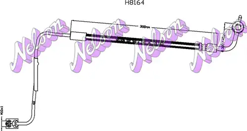 спирачен маркуч KAWE H8164