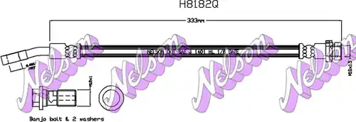 спирачен маркуч KAWE H8182Q