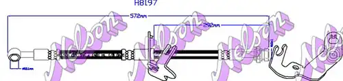 спирачен маркуч KAWE H8197