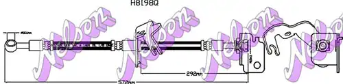 спирачен маркуч KAWE H8198Q