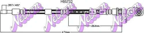 спирачен маркуч KAWE H8210