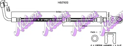 спирачен маркуч KAWE H8292Q