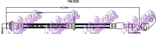 спирачен маркуч KAWE H8308