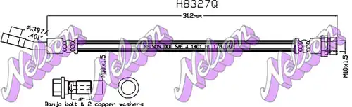 спирачен маркуч KAWE H8327Q