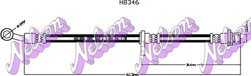 спирачен маркуч KAWE H8346