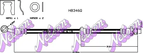 спирачен маркуч KAWE H8346Q