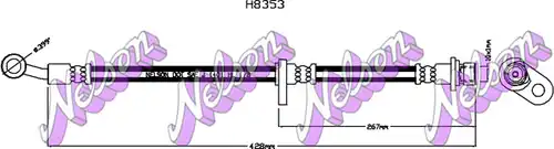 спирачен маркуч KAWE H8353