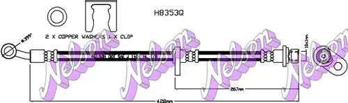 спирачен маркуч KAWE H8353Q