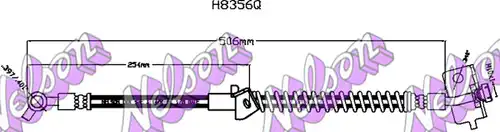 спирачен маркуч KAWE H8356Q