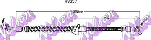 спирачен маркуч KAWE H8357