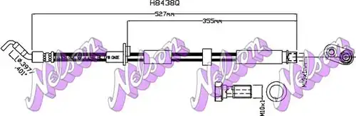 спирачен маркуч KAWE H8438Q