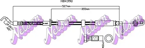 спирачен маркуч KAWE H8439Q