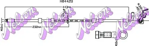 спирачен маркуч KAWE H8442Q