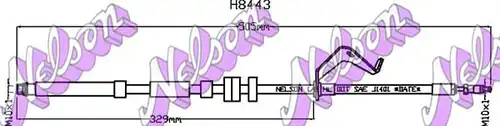 спирачен маркуч KAWE H8443