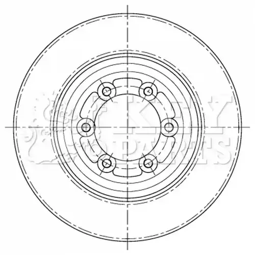 спирачен диск KEY PARTS KBD5409