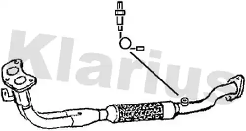 изпускателна тръба KLARIUS 301491