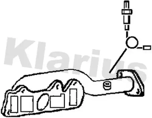 изпускателна тръба KLARIUS 301751
