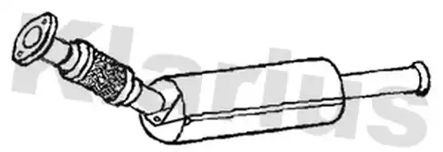 филтър за сажди/твърди частици, изпускателна система KLARIUS 390456
