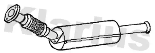 филтър за сажди/твърди частици, изпускателна система KLARIUS 390457