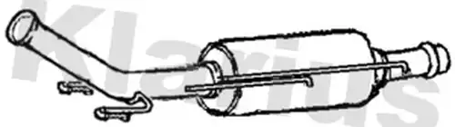 филтър за сажди/твърди частици, изпускателна система KLARIUS 390952