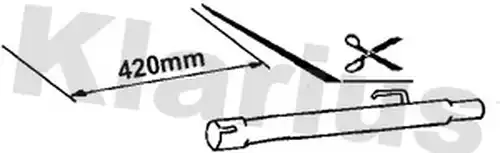 изпускателна тръба KLARIUS CN441T