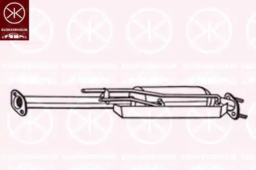 филтър за сажди/твърди частици, изпускателна система KLOKKERHOLM 25568602