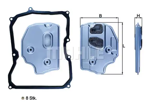 хидравличен филтър, автоматична предавателна кутия KNECHT HX 150KIT